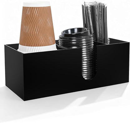 Acrylic Coffee Cup Holder for Countertop, 3 Slots Acrylic Coffee Bar