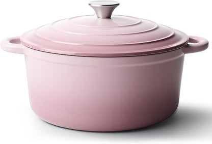 6 Quart Dutch Oven Pot with Lid, Non Stick Enameled Cast Iron Dutch Oven