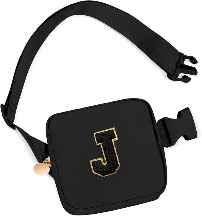 Birthday Gifts for 2 3 4 5 6 7 8 9 10 11 Year Old Girls - Mini Fanny Pack Cute Crossbody Bag Belt Bag Cute Trendy Stuff,Graduation Gifts for Girls Teens Kids Daughter Sister Her - Black,J