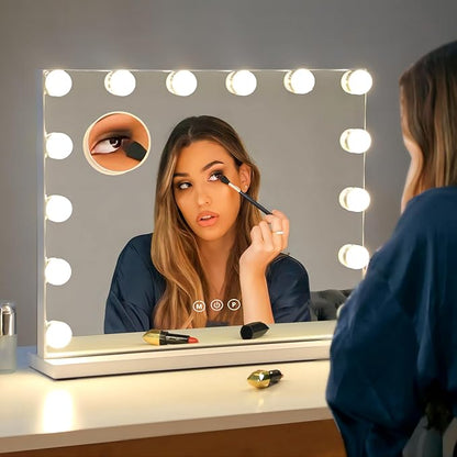 Vanity Mirror with Lights Lighted Makeup Mirror with Dimmable LED Bulbs