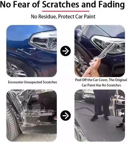 TPU Paint Protection Film PPF, Self-Healing Car Clear Bra with UV Resistance, 7.5MIL,Anti-Corrosion & Hydrophobic Coating, Anti-Oxidation, Gloss Enhancement. (59.8inchX157.4inch)
