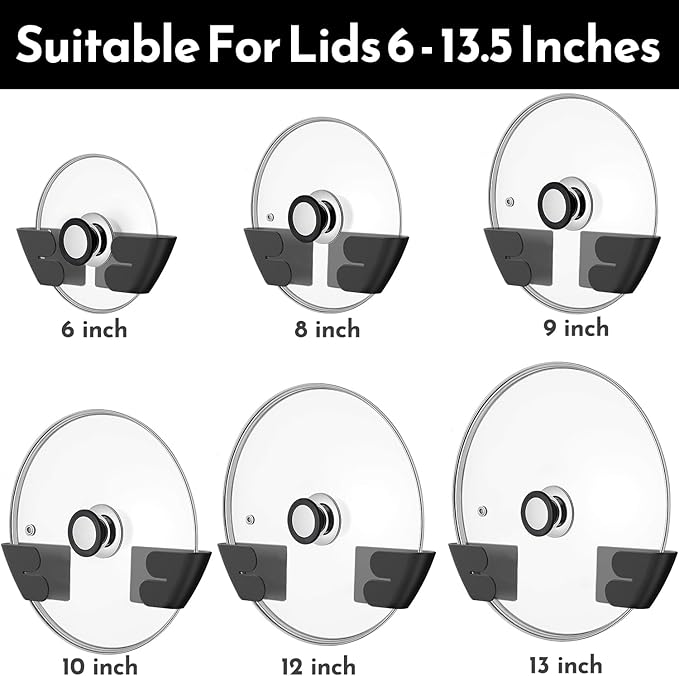 Niceyos Universal Adjustable Pot Lid Organizer