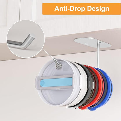 4 Pack Tumbler Lid Organizer, Space Saving Cup Lid Organizer