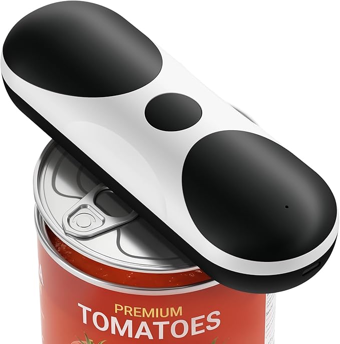Electric Can Opener, One-Touch Automatic Can Opener, USB Rechargeable Electric