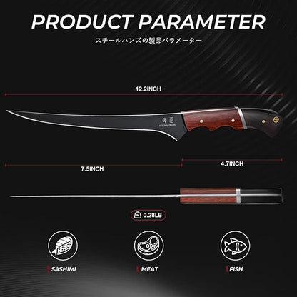 DRGSKL Fish Fillet Knife 7inch