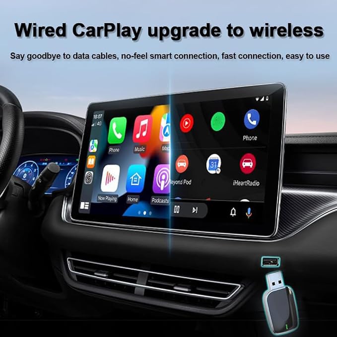 Compatibility with Wireless Android Auto Adapter for Volvo XC60 2017-2025,Converts Wired to Stable Connection Mini Size Accessories(Android 11+ Only),B