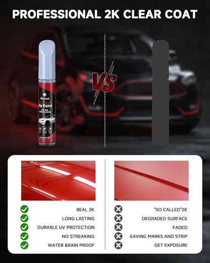 Quick Silver Metallic GAN/17U for Buick Touch Up Paint Kit[2K Clear Coat Included],Exact Color Match Touch Up Paint for Chip and Scratch