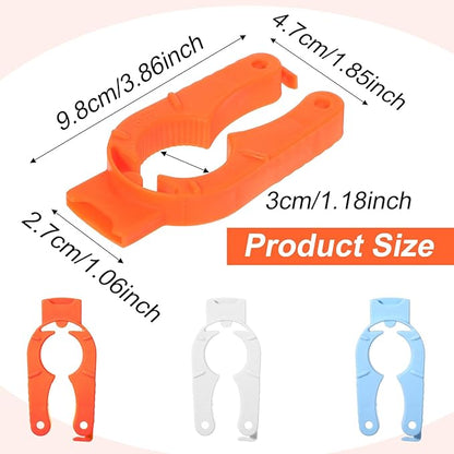 8 Pcs Water Bottle Opener Plastic Bottle Cap Opener Multi-Purpose Orange Soda