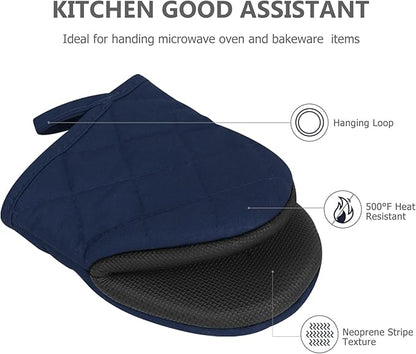 1 Pair Short Oven Mitts