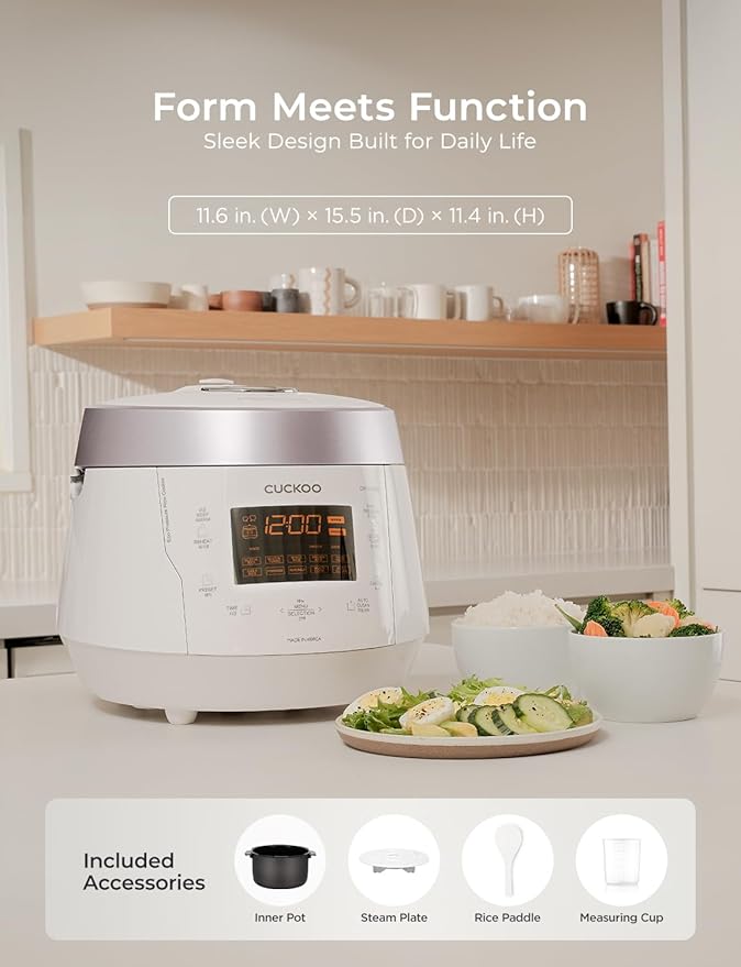CUCKOO High Pressure Rice Cooker 10-Cup Uncooked / 20-Cup Cooked