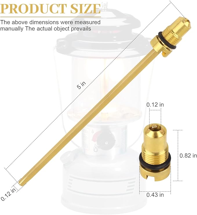 Check Valve and Air Stem Assembly Compatible with Coleman Stove Valve Parts for Fuel Lantern for Fuel Lantern or Stove - 2 Pcs