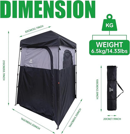 Nice C Camping Shower Tent, Instant Pop Up Privacy Changing Tent, Outdoor Shower Enclosure, Toilet Tents, Camping Bathroom, Oversize (Square ??1 Room)