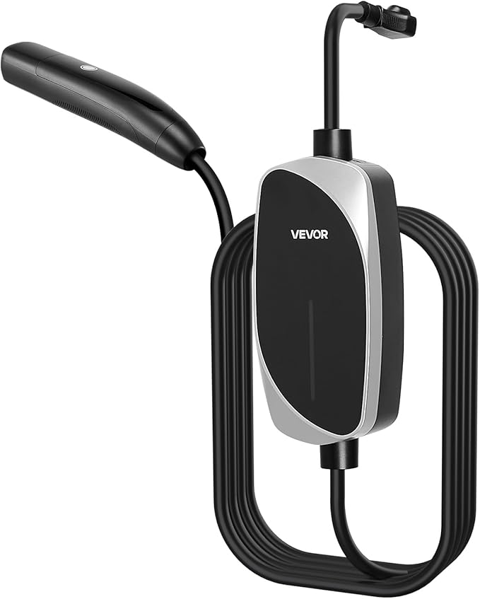 VEVOR Level 1/2 Tesla Charger, 16 Amp, Portable Electric Car EV Charger