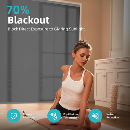 SmartWings Motorized Cellular Shades, Honeycomb Blinds Compatible