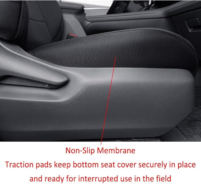 EKR Sienna Seat Covers for 2021-2026 Toyota Sienna XLE,XSE,Limited,Platinum,7 Seats,2nd Row Captain Chairs W/NO Legrest,Waterproof Seat Covers Full Set for Cars-Neoprene(Black)