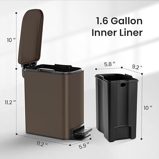 Cesun Small Bathroom Trash Can