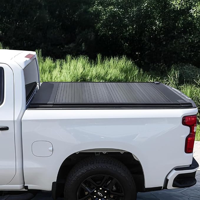 Syneticusa MB Retractable Tonneau Cover | 2007–2026 Tundra 6'6" (78.7") Standard Bed | 6063-T5 Aluminum | Double Lock | 3-Year Warranty | Waterproof Low Profile Hard Truck Bed Cover