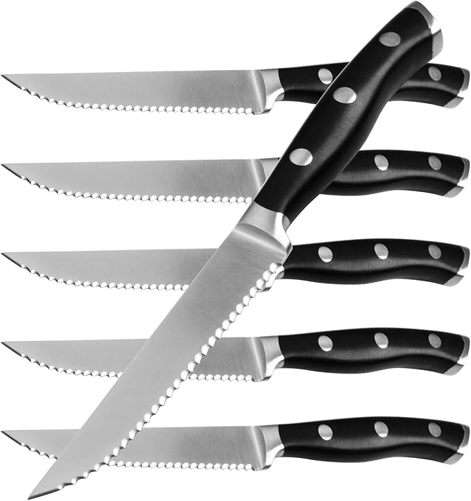 Alata 6-Piece Steak Knives Set, 4.7 Inch