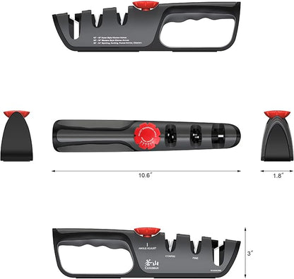 Cangshan 1026108 3-Stage Adjustable 14-24 Degree Professional Knife + Scissor