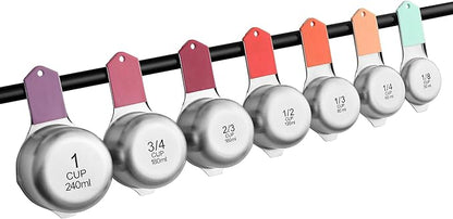 Spring Chef Magnetic Stainless Steel Measuring Cups, Kitchen Tools