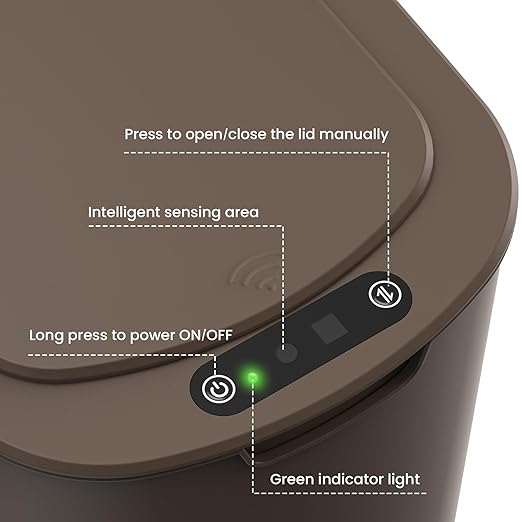 Cesun Automatic Motion Sensor Bathroom Trash Can
