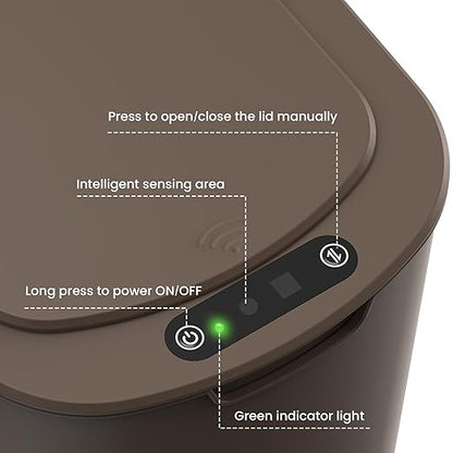 Cesun Automatic Motion Sensor Bathroom Trash Can