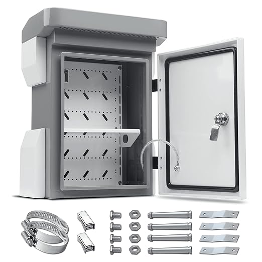 Outdoor Electrical Box, Cold-Rolled Steel Plate, Aluminum Alloy Back Beam