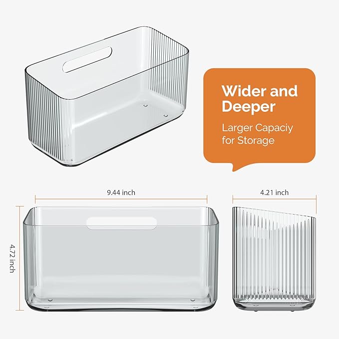MaraFansie 4 Pack Over Cabinet Organizer Storage Lid Organizer Caddy Space