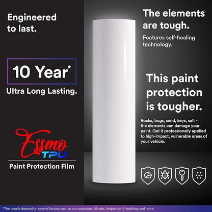 60"x300" (5FTx25FT) PPF Paint Protection Film Gloss Midnight Gray Self Healing Auto Bra Vinyl Wrap Invisible Scratches Shield Sheet DIY with Tool Kit