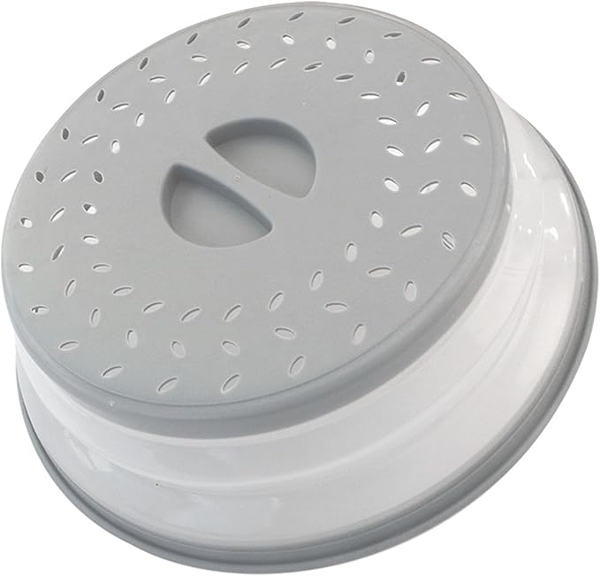 Collapsible Microwave Splatter Cover, 10.5 Inch, Microwave Plate Cover
