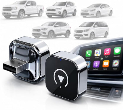 Wireless CarPlay Adapter for Nissan Rogue 2020-2021 SUV- Slim Mini USB Design with Type-C Extension for Stable Zero-Latency Connection