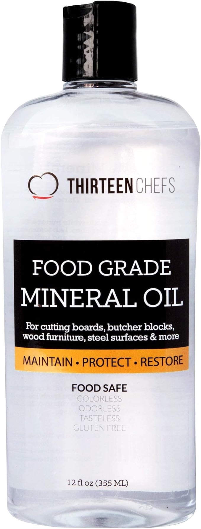 Thirteen Chefs Mineral Oil - 12oz Food Grade Conditioner