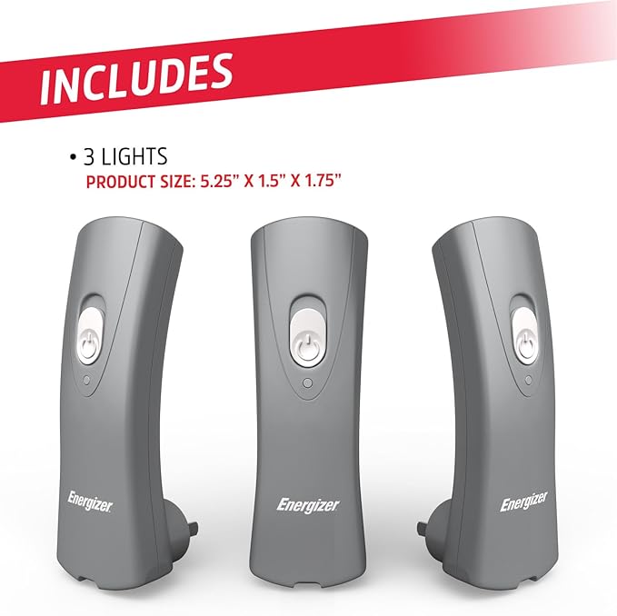 Energizer Weatheready Rechargeable Flashlights for Home, Pack of 3, Emergency Flashlight for Hurricane Supplies, Survival Kits, Power Outages, LED Flash Light with Convenient Plug-in Design
