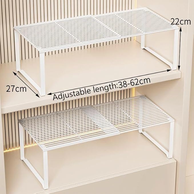 Extendable Metal Wire Shelf Organizer