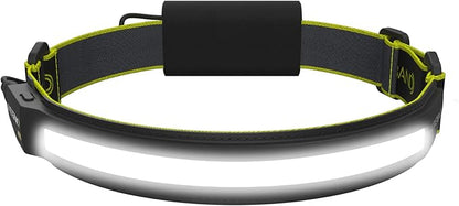 LED Headlamp Liteband Lightweight ACTIV 1000 Lumen Bright Head Lamp, Powerful High Rechargeable Battery Powered Headlamps, Camping, Running, Hard Hat Light, Best Rated For Forehead Flashlight, Night