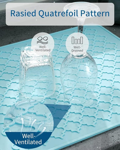 AMOAMI-Dish Drying Mats for Kitchen Counter-Silicone Dish Drying Mat-Kitchen
