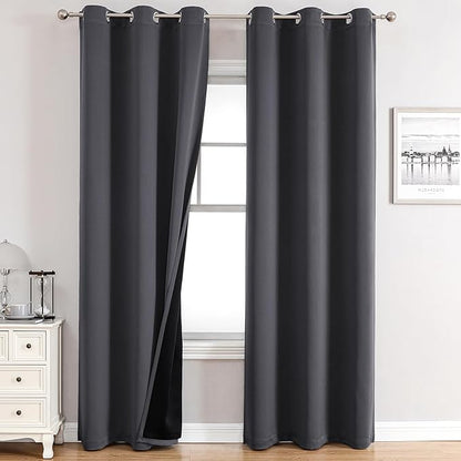 ChrisDowa 100% Blackout Curtains