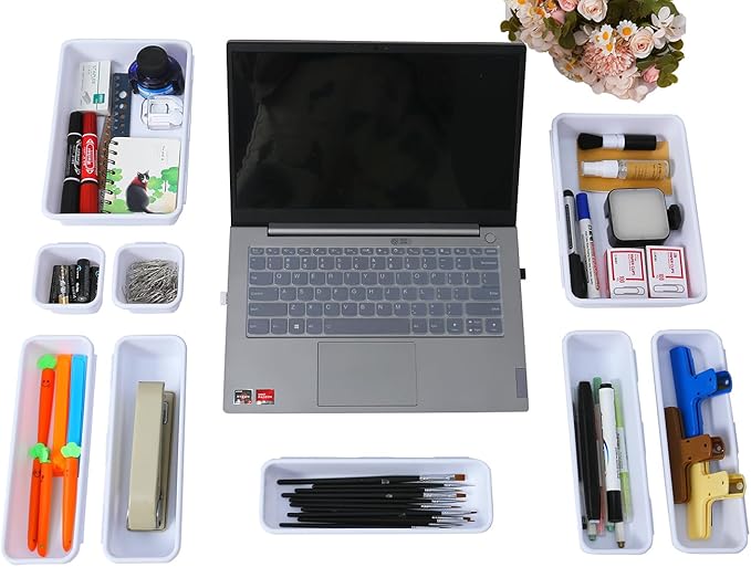 Kutesna 15 PCS Interlocking Desk Drawer Organizer Separator