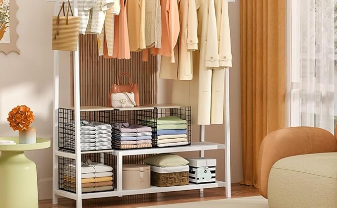 3PCS Stackable Closet Organizers and Storage, Shelves