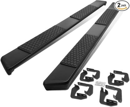 Auto Dynasty Running Boards Compatible with 2007-2021 Toyota Tundra CrewMax/Extended Crew Cab, Stainless Steel Side Step Nerf Bar, 5 Inches Step Bars, Black Powdercoated