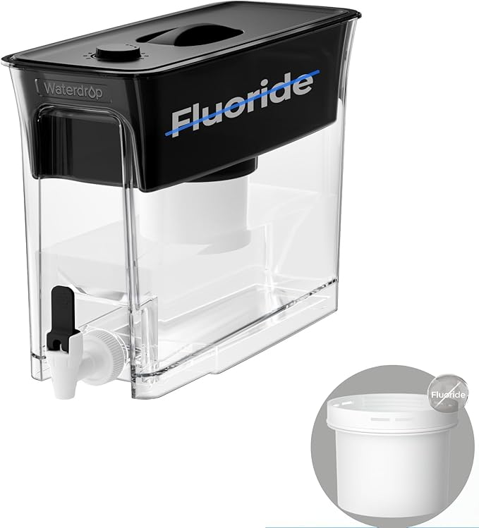 Waterdrop Fluoride-Reducing Water Filter Dispenser, 150-Gallon Long-Life