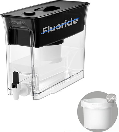 Waterdrop Fluoride-Reducing Water Filter Dispenser, 150-Gallon Long-Life