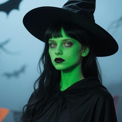 MEICOLY Green Face Body Paint Stick(1.06 Oz),Halloween SFX Cosplay Elphaba Witch Makeup,Hunting Hulk Gamora Camo Face Paint,St.Patrick’s Day Face Paint Makeup Accessories,Waterproof Green Eye Black