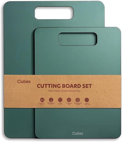 Wood Fiber Cutting Board Set of 2, Dishwasher Safe, Non-Toxic Cutting Board