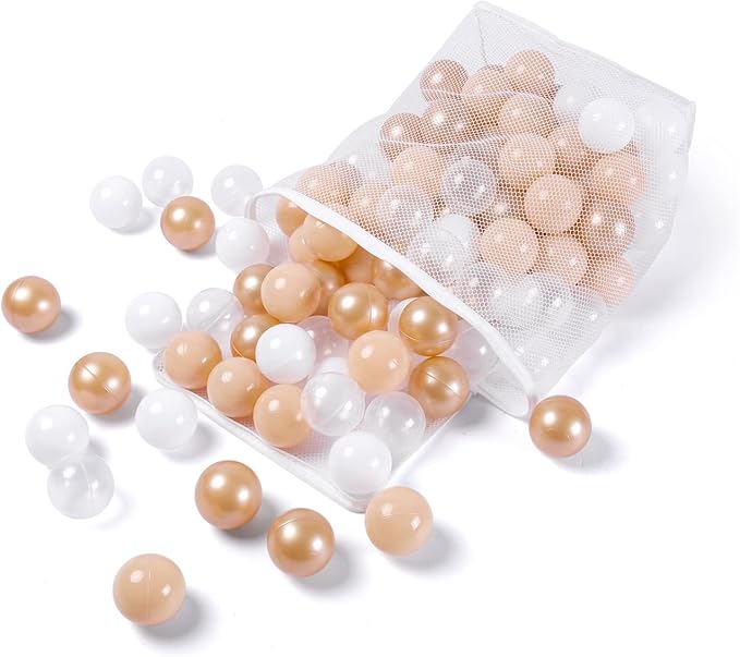 Realhaha Ball Pit Balls 50 100 200 500 Play Balls Plastic Balls for Baby Girls Toddlers Kids Play Tent Pool Playhouse Playpen Party Decoration