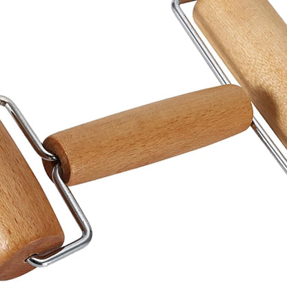 Small Rolling Pin, Pizza Dough Roller, Non Stick Wood Pastry Roller, Kitchen