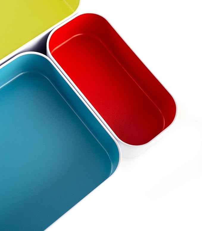 Three by Three Seattle 5 Piece Metal Organizer Tray Set