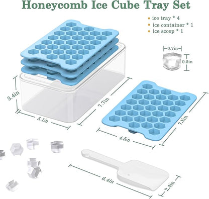 Mini Ice Cube Tray for Freezer: Small Plastic Ice Cubes Trays for Freezer