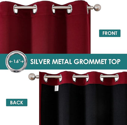 ChrisDowa 100% Blackout Curtains