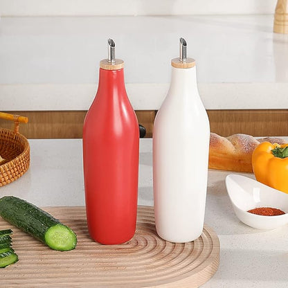Sweejar Matte Ceramic Olive Oil Dispenser Bottle